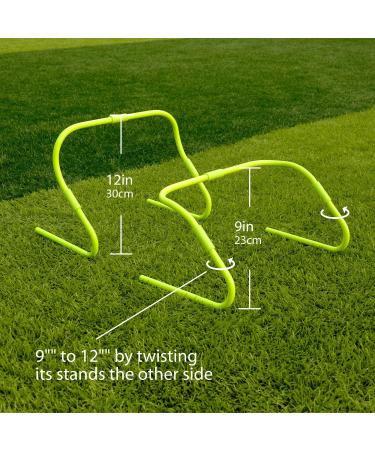 CAIKEI Upgraded Agility Speed Hurdles - Adjustable Height, Ultra Durable, 6 Pack Green - Buy Online on GoSupps.com
