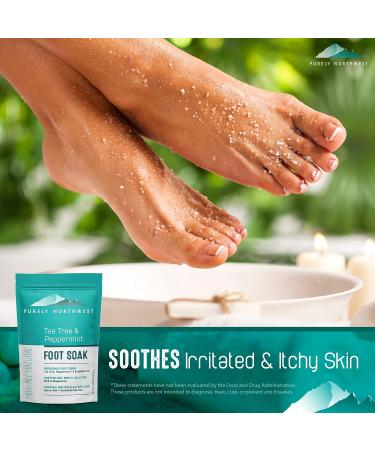 Purely Northwest 2-in-1 Callus Softener & Remover with Epsom, Tea Tree, Peppermint, MSM - Natural Foot Soak & Lotion for Dry, Hard Calluses, Corns & Cracked Heels - Buy Online on GoSupps.com