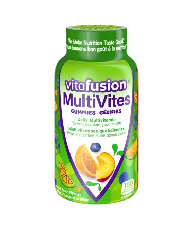 Vitafusion MultiVites Adult Multivitamin Gummies Source Of 12 Essential Nutrients 150 Gummies 2.5 Month Supply Packaging May Vary
