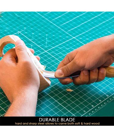 BeaverCraft G7L/22 Wood Carving Gouge Chisel - Carbon Steel Blade, Wood Handle, Radial Bent Gouge for Hard & Soft Woods - Buy Online on GoSupps.com