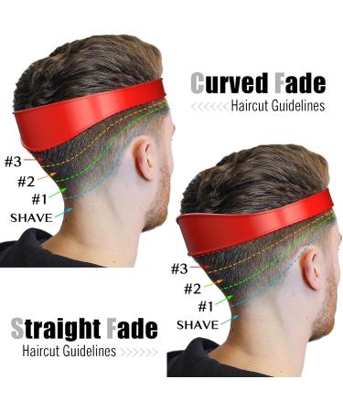 IrikDescia Adjustable Hair Cutting Edges | Professional Haircopy Tool for Even Haircuts | Portable & Easy to Use (Red) - Perfect for Straight Neck Hairline - Buy Online on GoSupps.com