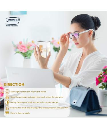 Hydrogel Gold Eye Patches - 15 Pairs for Puffiness & Dark Circles - Hyaluronic Acid & Collagen Eye Mask - Anti-Wrinkle Treatment - Buy Online on GoSupps.com