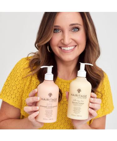 Hairitage Outta My Hair Gentle Daily Shampoo & SOS Deep Moisture Conditioner - Hydrating Jojoba & Safflower Oil - 13 oz - International Shipping Available - Buy Online on GoSupps.com