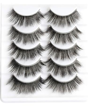 5 Pairs False Eyelashes Natural Fake Eyelashes Fluffy Hand-made Eyelashes Extension (3D301) - Buy Online on GoSupps.com