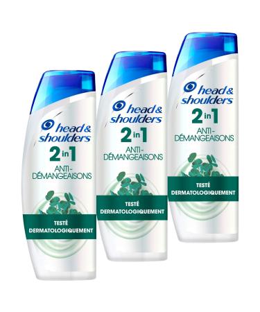 Head & Shoulders Anti-Itch Anti-Dandruff Shampoo, 2in1 Anti-Dandruff Formula, Cleanses and Moisturizes, Dermatologically Tested, Pack of 3x480 ml