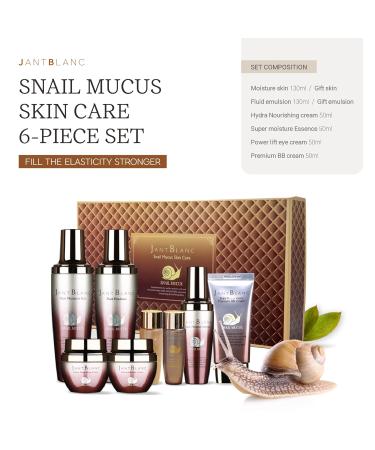 Jantblanc Snail Mucus Skin Care Set - Revitalize Your Skin with 6 Powerful Products | Shop Internationally - Buy Online on GoSupps.com