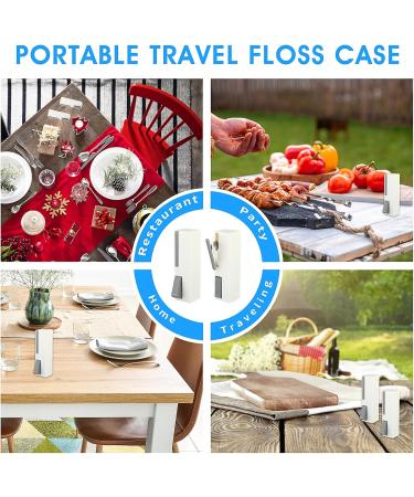 AndiBro Portable Dental Floss | 2-Piece Refillable Travel Tool for Perfect Tooth Cleaning - Buy Online on GoSupps.com