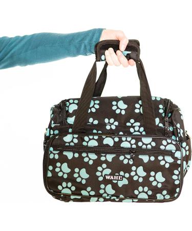 Wahl Professional Animal Turquoise Paw Print Travel and Tote Bag - Zippered Pet Travel Bag - Buy Online on GoSupps.com