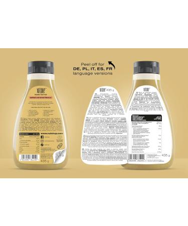Nutchup Peanut Butter Squeeze Bottle - Creamy Nut Topping for Pancakes Waffles Ice Cream & Pizza | 435g Salty Caramel Delicacy - Buy Online on GoSupps.com