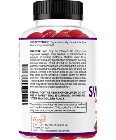 Restful Calm Sleep Gummies for Adults - Vegan Strawberry Sleep Aid | 90 Chewable Gummies | Stress Support & Relaxation - 2 Month Supply - Buy Online on GoSupps.com