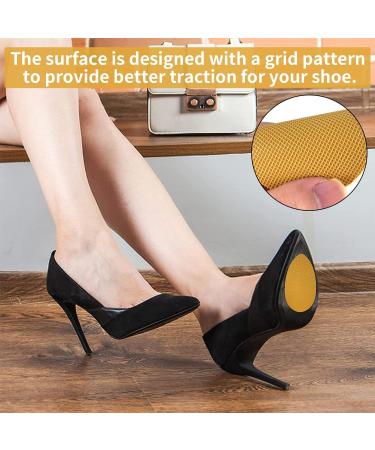 Cuneai Non-Slip Shoe Pads - Yellow, 3 Pairs - Anti-Slip Sole Protectors for High Heels - Men and Women - Buy Online on GoSupps.com