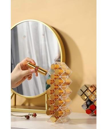 YIEZI Acrylic Fish Shape Lipstick Holder Organizer - 16 Slots Clear Stand for Makeup Vanity Display - Lip Gloss Storage Solution - 1 Pack - Buy Online on GoSupps.com