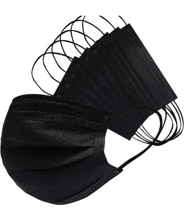 500-Pack Liberty Masks | Made in USA | Black 3-Ply Disposable Face Masks | Adjustable Nose Wire | Breathable & Lightweight | Soft Elastic Ear Loops - Buy Online on GoSupps.com