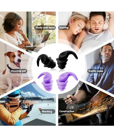 Dinjunhs Noise Cancelling Silicone Ear Plugs for Sleeping - 2 Pairs | Washable & Reusable Earplugs for Snoring, Study, Work, Swimming, and Travel - Buy Online on GoSupps.com
