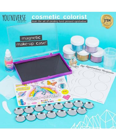 You*Niverse Cosmetic Colorist: DIY Hand Pressed Eyeshadows STEAM Kit with Magnetic Palette and Colorful Pigments - Buy Online on GoSupps.com