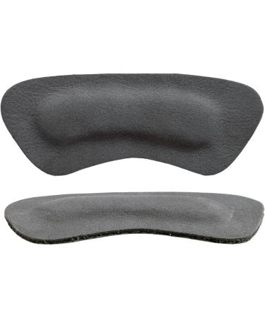 Comfort Heel Pads for Shoes - Leather Heel Cushions for Pain Relief & Blister Prevention - High Heel Comfort Pads for Men & Women - 4 Pairs Dark Grey - Buy Online on GoSupps.com