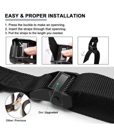 Pacearth Gymnastic Rings 1100lbs Capacity | Adjustable Buckle Straps | Non-Slip Rings for Home Gym Workout - Buy Online on GoSupps.com