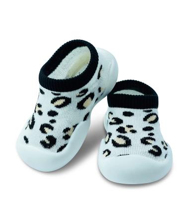 Dookeh Baby Shoes Boys Girls First Walking Shoes Soft Sole Sneakers Toddler Infant Babygirl Sock Shoes 12-18 Months A1 Leopard Light - Buy Online on GoSupps.com