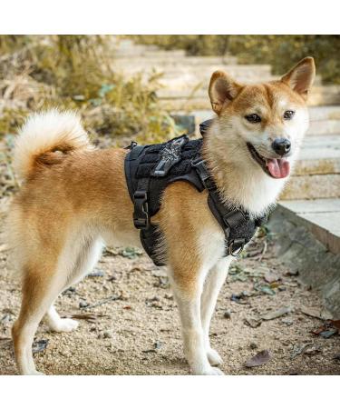 OneTigris Fire Watcher 2.0 Molle Dog Harness with Handle & Metal Buckle - Black | Durable Adjustable International Shipping - Buy Online on GoSupps.com