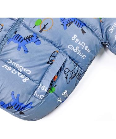 Boys Hooded Lightweight Windproof Puffer Coat 12-18 Months | Fashionable Waterproof Winter Outfit for Babies - Buy Online on GoSupps.com