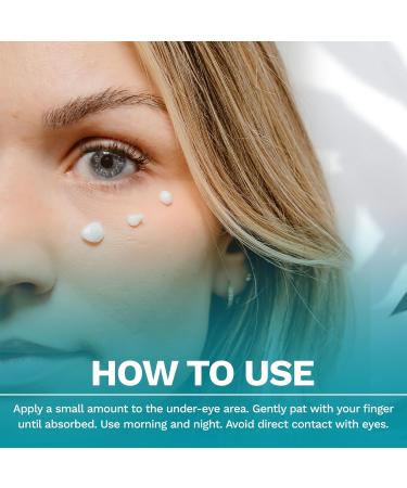 Salted Seas Plumping Eye Cream Made in USA - Hydrating, Firming, Brightening Under Eye Treatment for Dark Circles, Puffiness & Fine Lines Anti-Aging Skincare with Ocean Minerals & Hyaluronic Acid - Buy Online on GoSupps.com