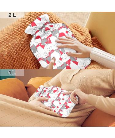 Christmas Cat Heat Bottle - 2L Hand & Foot Warmer | Pain Relief & Cold Therapy Pack - Buy Online on GoSupps.com