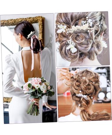 DOITOOL 1 Set Bride Decor Wedding Hair Clips Hair Comb Clips Ladies Suits Hair Accessory for Women Pearl Hair Clip Wedding Decoration Hair Pin Big Pearl Metal Women's Hair Piece - Buy Online on GoSupps.com