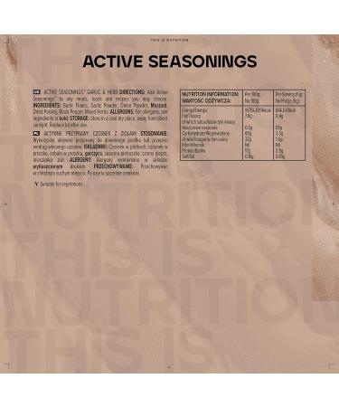 Bulk Active Seasoning: Garlic and Herbs 50g - Premium Flavor for International Shipping - Buy Online on GoSupps.com