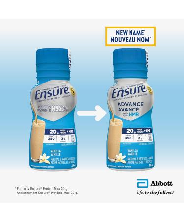 Ensure Advance Meal Replacement Shakes Protein Shakes With 20 g Of Protein To Help Build Muscle Vanilla 4 x 235-mL Bottles - Buy Online on GoSupps.com