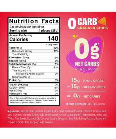 Keto Naturals Cheddar Cheese Zero Carb Crackers (3 Packs) - Gluten Free, Healthy Snack for Adults and Kids - Keto Friendly and Delicious - Buy Online on GoSupps.com