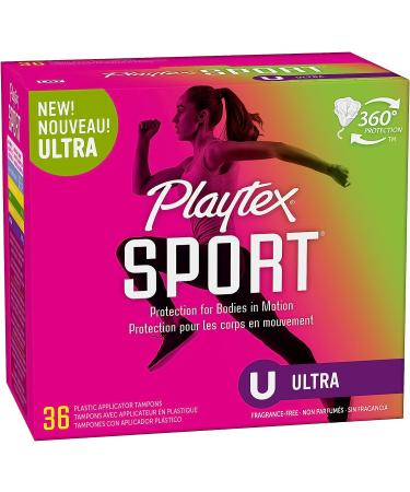 Playtex Sport Tampons Ultra Absorbency 36ct - Fragrance-Free - Buy Online on GoSupps.com