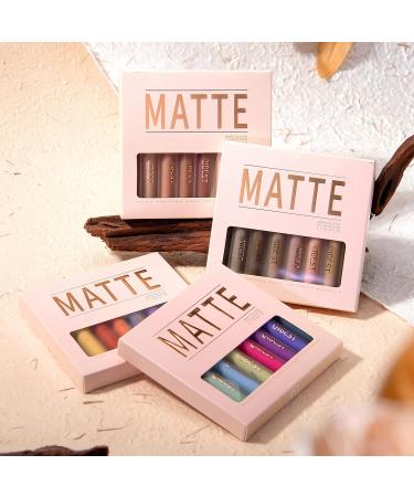 MAEPEOR Matte Liquid Eyeshadow Set - 8 Neutral Colors | Lightweight, Waterproof & Long Lasting Formula - Buy Online on GoSupps.com