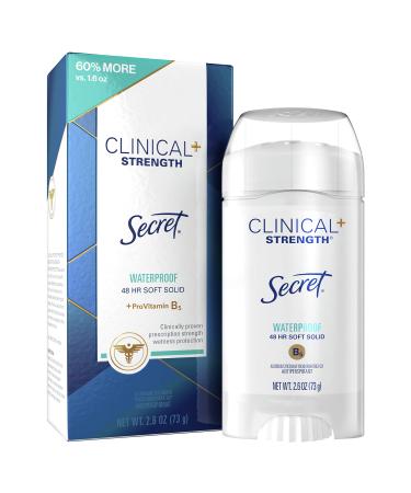Secret Clinical Strength Antiperspirant/Deodorant Soft Solid Waterproof 2.6 oz (73 g)