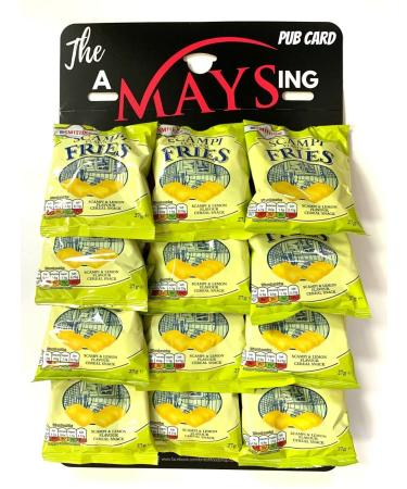 British Food Shop Smiths Scampi Fries Bar Snacks on 'The AMaysing' Pub Hanging Card 12 Count (Pack of 1)