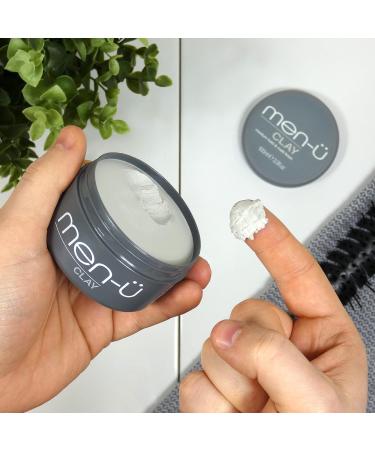 Men-U CLAY Styling 100ml - Medium Hold Hair Wax for Matt & Choppy Styles | Signature Melon Fragrance - Premium Men's Hair Products - Buy Online on GoSupps.com