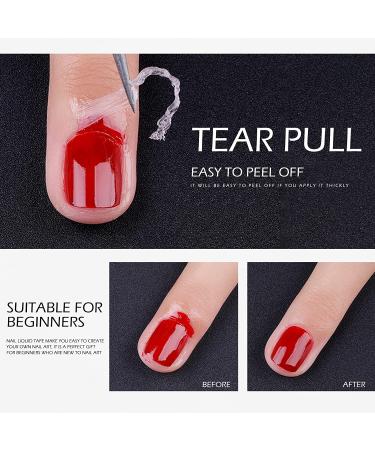 Ownest Nail Peel Off Liquid Tape Set - Latex Cuticle Guard Skin Barrier for Gel Manicure Polish - 2 Pcs Nail Protector - 15ml - Buy Online on GoSupps.com