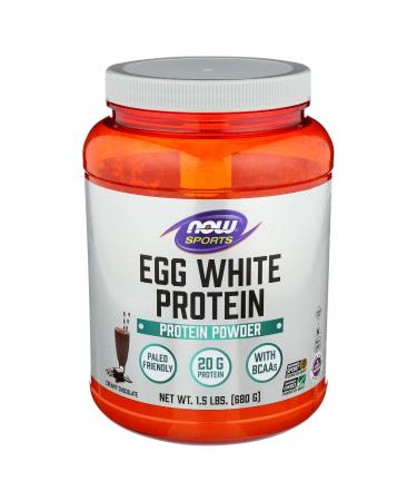 NOW Foods Egg White Protein Chocolate 24 Ounce
