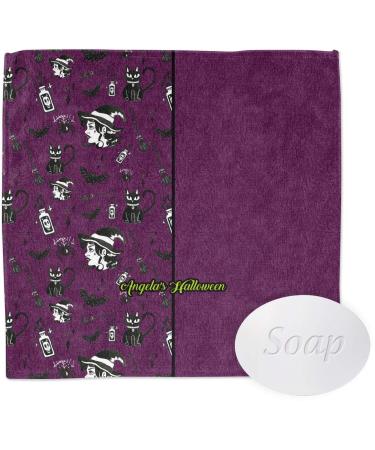 YouCustomizeIt Personalized Witches On Halloween Washcloth