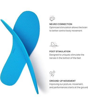 Naboso Activation Sensory Insole | Thin Textured Anti-Fatigue Shoe Inserts for Men and Women | Improve Posture, Balance, and Foot Strength | Medium Size - Buy Online on GoSupps.com