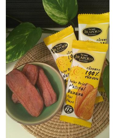 Wholesale 13-Pack Jiraporn Solar Dried Natural Banana Flat Shape 240g - Bulk Pricing Available - Buy Online on GoSupps.com