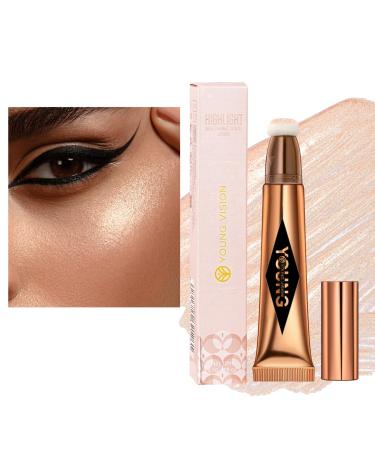 Air Cushion Contour Blush Highlighting Stick - Liquid Blush Highlighter Makeup Stick with Applicator Blush Highlight Finish (03#HIGHLIGHT 0.41 FL.OZ / 12ML) 03#highlight 12 ml (Pack of 1)