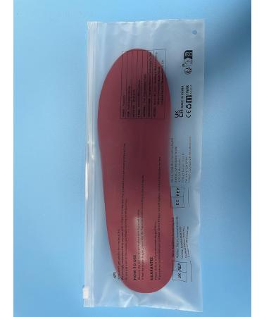 Orthopedic Insert Insoles for Plantar Fasciitis & Heel Spur Relief | Unisex Shoe Inserts Red EU (37-38) - Comfort & Support for Every Step - Buy Online on GoSupps.com