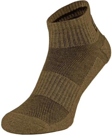 Coyote Brown 281Z Running Cushion Ankle Low Cut Socks - Size 6 L Men 12.5-15/Women 13.5-16 - Buy Online on GoSupps.com