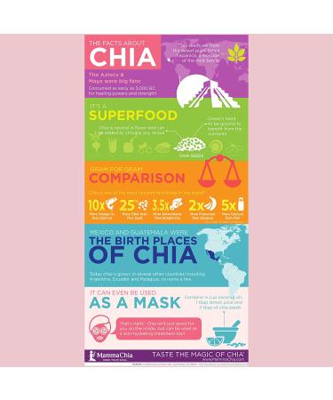 Organic Mamma Chia White Chia Seeds - 12 oz Bag | USDA Organic, Non-GMO, Vegan, Gluten-Free & Kosher Certified - Buy Online on GoSupps.com