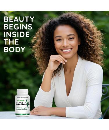 Essential Source Bonita V - Hair Skin & Nails Vitamins for Women and Men - 20 Active Ingredients with 5000 mcg Biotin - Revytalyz 5 Collagen Support Blend - Easy-Swallow Vegan Tablets (60 EZ-TAB) - Buy Online on GoSupps.com