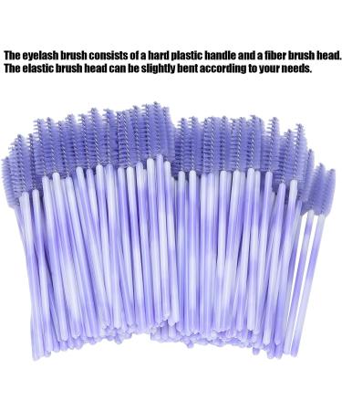 Mascara Eyelash Brush Eyelash Brush Light Safe 200pcs Portable for Women Daily Makeup Ladies Beauty Salon(Light purple) - Buy Online on GoSupps.com