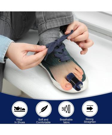 Ajoysoul Toe Splint: 1 Pair Toe Straightener for Bent, Hammer, Crooked, Claw Toes - Blue - Buy Online on GoSupps.com