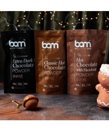 BAM M lange en poudre pour boisson luxueux pour chocolat chaud aux noisettes 220 g 7 portions - Buy Online on GoSupps.com