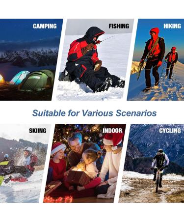 Bymore Thermal Socks - 2 Pairs Unisex Heated Winter Socks - Insulated Cold Weather Black - Size 9-13 - Buy Online on GoSupps.com