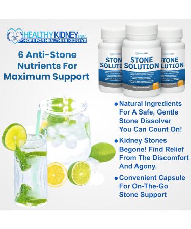 Stone Solution Capsules- Natural Dissolver Kidney Stone Support & Kidney Cleanser Chanca Piedra Stone Breaker Gallbladder Cleanse Flush & Stop Recurrence Stone Relief 60 Servings - Buy Online on GoSupps.com
